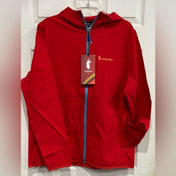 Cotopaxi Men's XL Vuelta Performance Windbreaker Jacket Red UPF 50 NWT - Picture 1 of 7